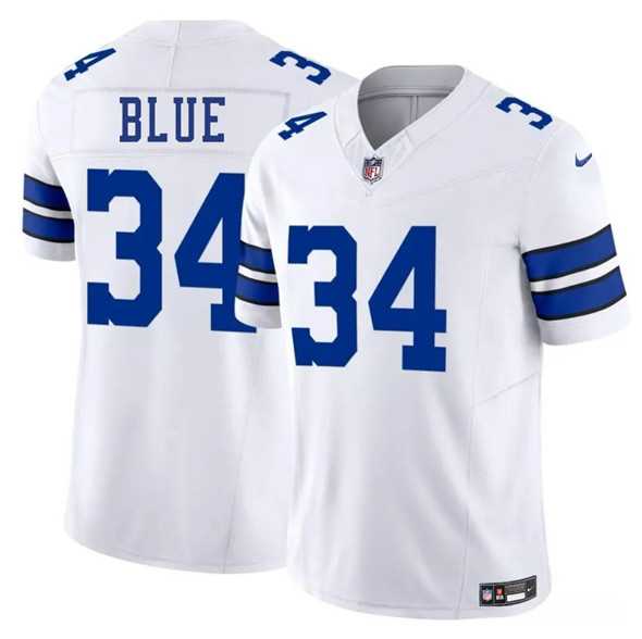 Men & Women & Youth Dallas Cowboys #34 Jaydon Blue White 2025 Draft F.U.S.E. Vapor Untouchable Limited Stitched Jersey->cleveland browns->NFL Jersey